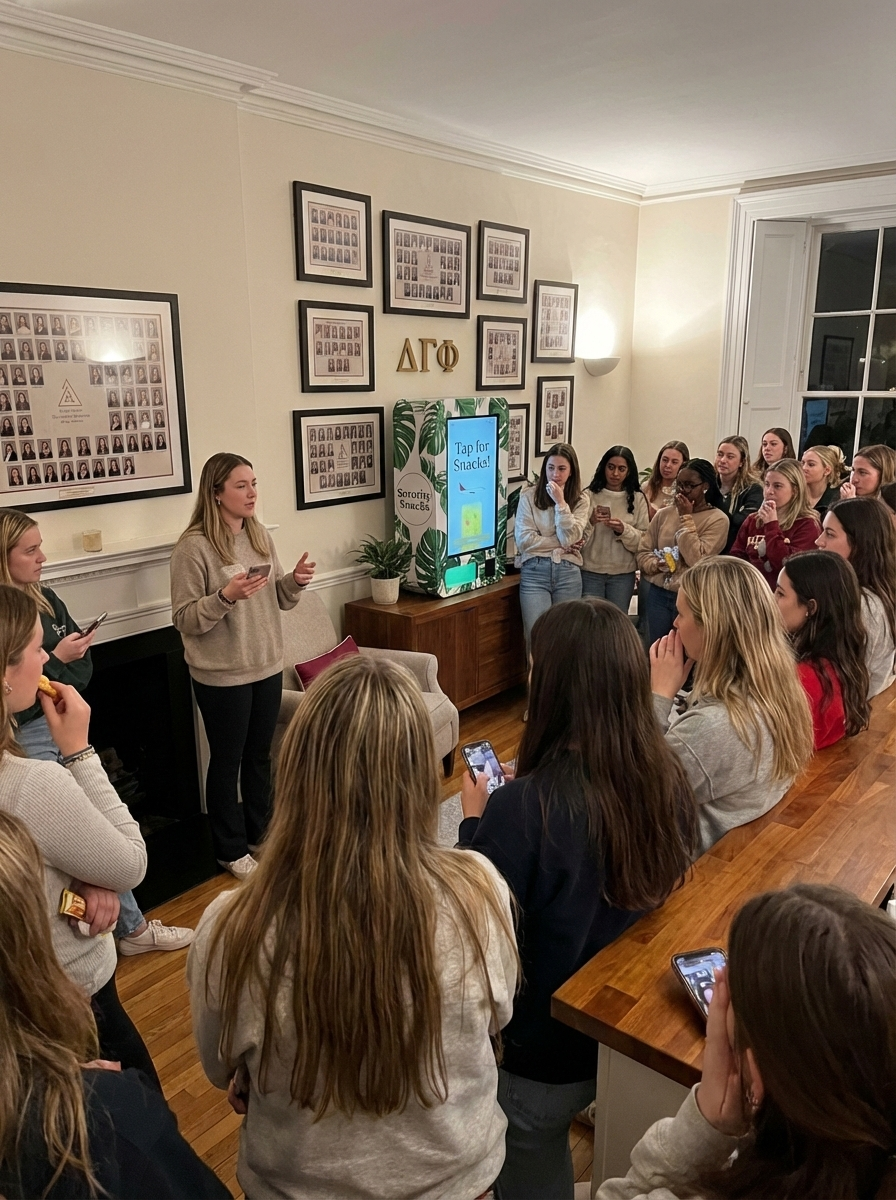 Sorority chapter night brand sampling